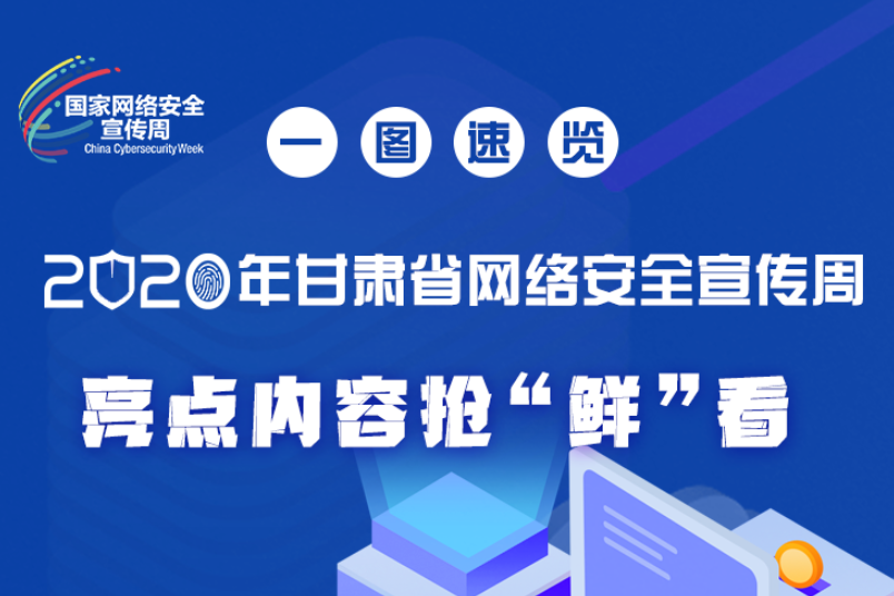 一圖速覽2020年甘肅省網(wǎng)絡(luò)安全宣傳周，亮點(diǎn)內(nèi)容搶“鮮”看！