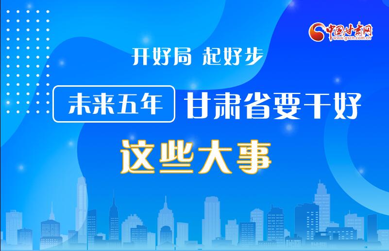 圖解丨開好局 起好步 未來五年甘肅省要干好這些大事！